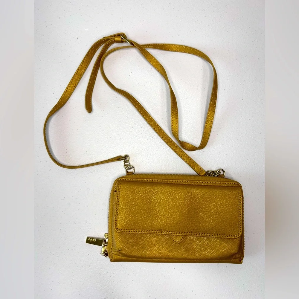 HOBO Bag The Original Gold Crossbody Leather Purse